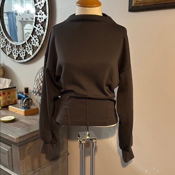 Anthropologie Maeve Corset Waist Pullover - Picture 3 of 8